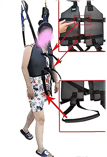 AY Carrías de elevación de pacientes Drive Pie Standing Trainers Ejercicios de la cintura de la cadera del muslo Admite la cinturón de transferencia de ayudas for caminar con el tampón de tórax acolch