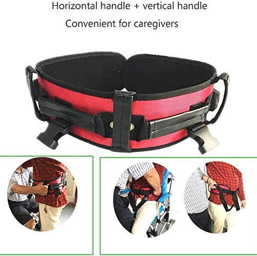 AY Cinturón de transferencia con bucles de pierna caminando de pie Rehabilitación de rehabilitación Enfermería Seguridad Gait Ayuda dispositivo Bariátricos, pediátricos, ancianos, terapia ocupacional