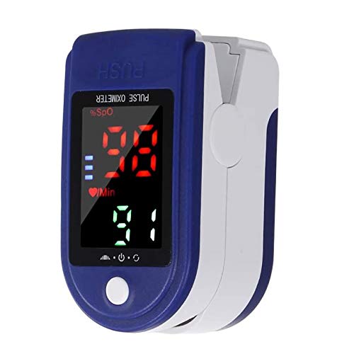 azorex Oxímetro de Dedo Digital Monitor de Ritmo Cardíaco Pulsioxímetro de Dedo con Pantalla OLED para Medición de SpO2 para Viajes Deportivos
