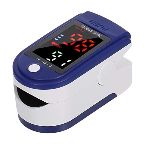 azorex Oxímetro de Dedo Digital Monitor de Ritmo Cardíaco Pulsioxímetro de Dedo con Pantalla OLED para Medición de SpO2 para Viajes Deportivos