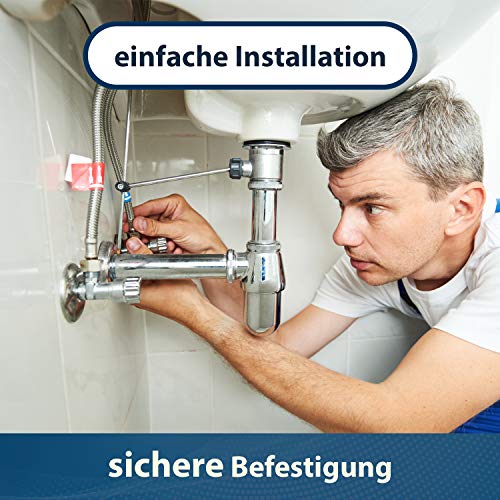 Barra excéntrica de 5 mm de diámetro horizontal de 180 mm para lavabo, desagüe, grifo