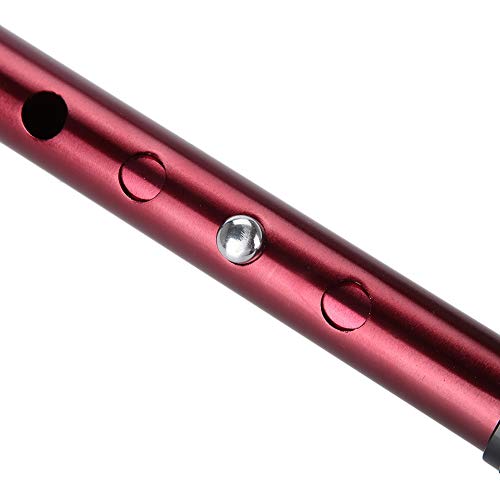 Bastón Ligero de Aluminio para Bastones, muletas Antideslizantes Tipo Walker con luz LED y Alerta de Seguridad, Soporte Giratorio de 360 ° para Personas Mayores y discapacitadas, 74-94cm