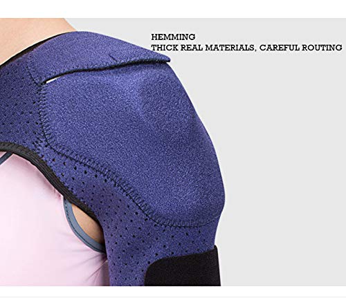BCLGCF - Soporte de compresión para hombro izquierdo y derecho, para lesiones en el manguito rotador, junta de CA dislocada, bursitis, desgarro de labrum, hombros congelados, tendinitis