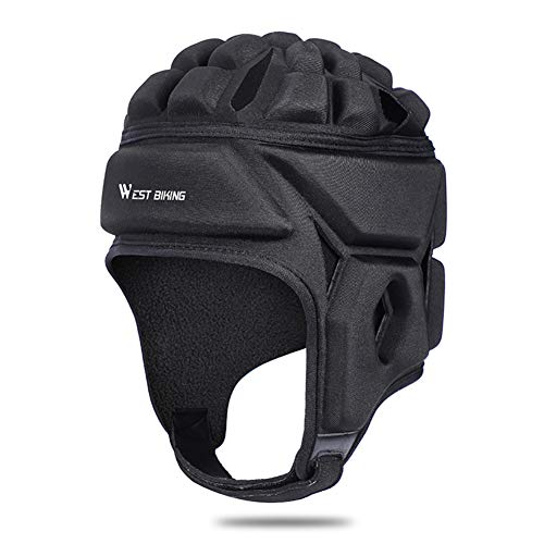 belupai Casco de rugby, protector de cabeza de fútbol, protector suave para niños