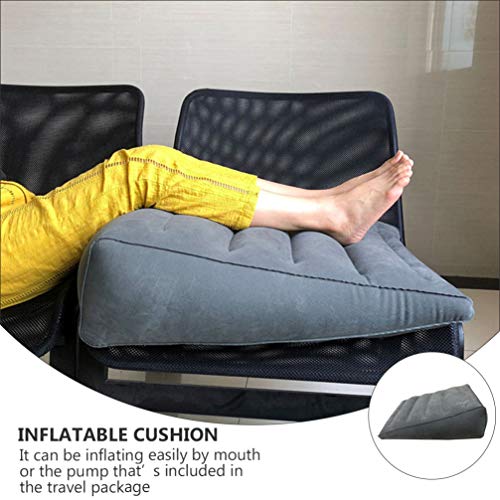 BESPORTBLE Almohada Inflable de Cuña para Cama Almohada Inflable para Reposapiernas Cojín de Cuña para Cama para Alivio del Dolor Postoperatorio