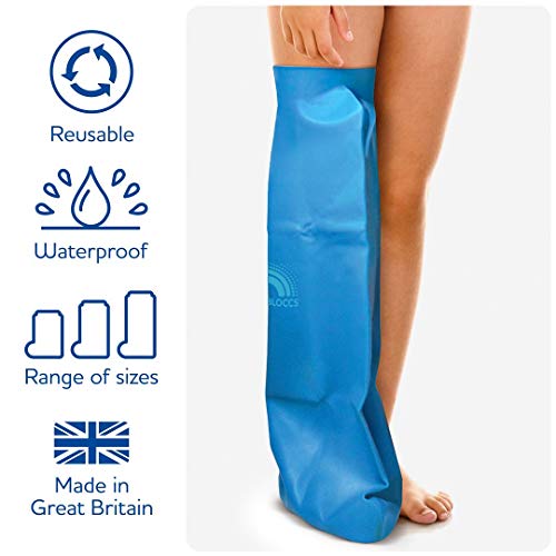 Bloccs Protector de Escayola Impermeable Pierna Completa para Niño, (L)