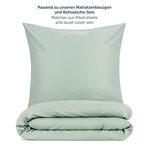 Blumtal Juego de 2 Fundas de Almohada - Funda de Almohada 135x45, Hecha de Suave Tela de Microfibra cepillada, Verde Verano, 45x135 cm
