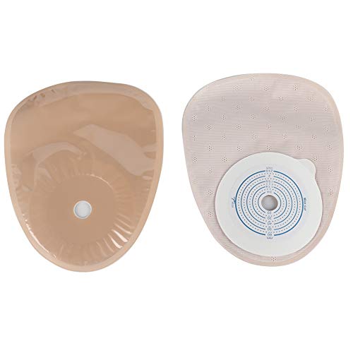 Bolsa de ostomía, 10 piezas / paquete Sistema de una sola pieza Medicals drenables Le mantienen alejado de la bolsa de colostomía Avergonzado Suministros de ostomía Tamaño del corsé Soporte de apoyo N