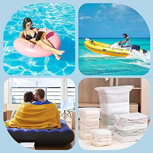 Bomba de Aire eléctrica para hinchables, Inflador eléctrico portátil de batería Recargable para Anillos de natación, Colchones de Aire, Piscinas para niños