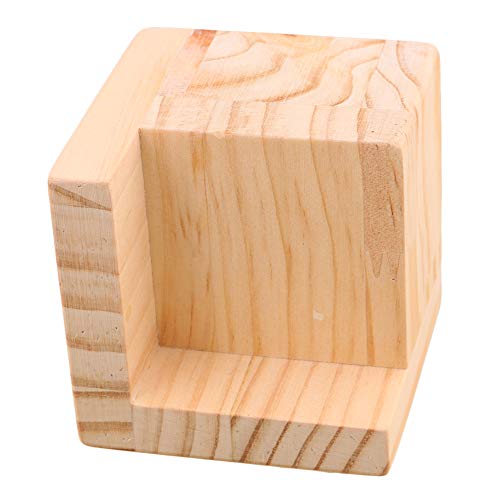 BQLZR 7.5x7.5x7.3cm Semi-cerrado Mesa de madera en forma de L Escritorio de la cama Riser Lift Lifter Almacenamiento de muebles para 6x6cm Pies hasta 5CM Levante