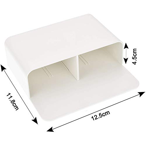 Caja de Almacenamiento Magnética Portalápices magnético soporte para rotuladores en pizarra magnética Soporte de Plástico como Organizador Adicional en Refrigerador