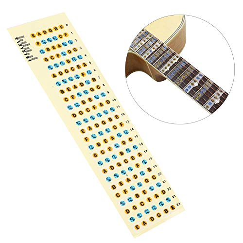 Calcomanías de Notas de Diapasón de Guitarra Pegatinas de Diapasón de Guitarra Impresión de Letras de Alta Definición Resistente al Desgaste para Guitarras Guitarras Eléctricas Guitarras Populares