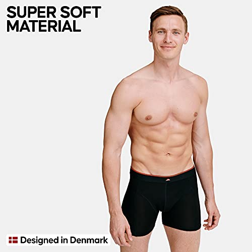 Calzoncillos Boxer de Bambú para Hombre, Pack de 3, Ropa Interior Antibacteriana y Ultra Suave, Ajustados, Comodidad Superior, Negro, Blanco, Gris, Multipack (Negro, Medium)
