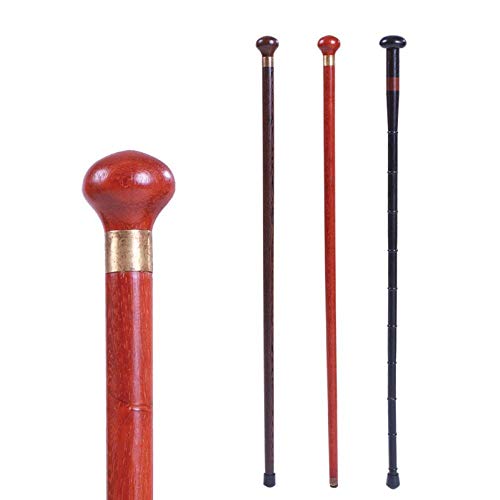 Caminantes para personas mayores Caña de madera Cabeza Redonda Madera Sólida Gente Antigua Muletas antideslizantes Muletas Caminatas Pegatos Walkers Gifts Rollator Walker, ayuda de movilidad duradera