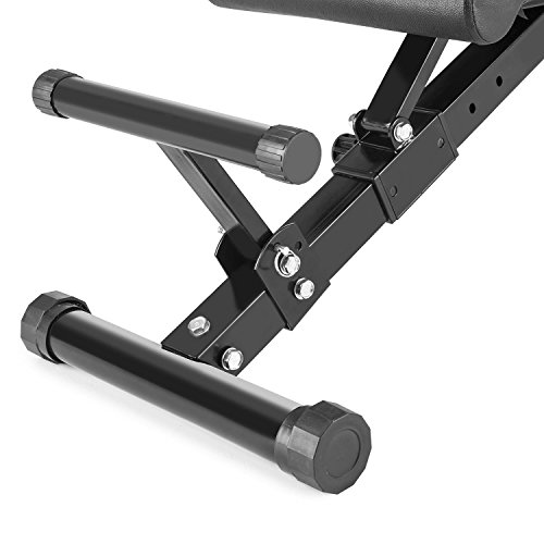 CapitalSports Flaptor Banco de Entrenamiento Plegable (Antideslizante, 21 Posiciones, Asiento y Respaldo Regulable, fácil de Guardar)