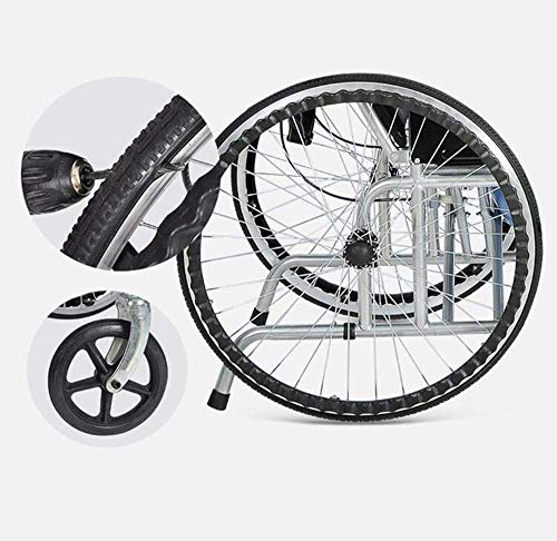Carritos para personas mayores con discapacidad, sillas de ruedas para personas mayores, apoyabrazos ligeros y cómodos con respaldo para sillas de ruedas y reposapiernas elevable-Black||90*68*67CM