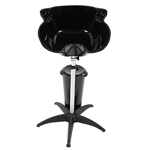 Champú Portátil Altura, Lavabos de Cuidado de Pelo Ajustable Lavabo de Acero Inoxidable Tratamiento Capilar para Peluqueria de Salón de Belleza