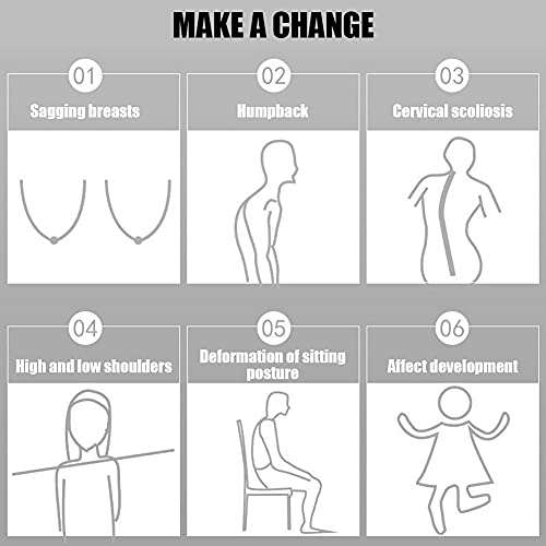 Cinturón de corrección de espalda,Espalda y Hombro para Mujer Transpirable,Corrector de Postura,La banda de extensión de espalda transpirable puede tratar eficazmente el cuello.