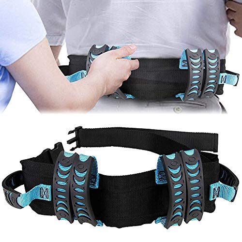 Cinturón de tracción para la cintura del paciente, cinturón de marcha con hebilla de metal, para personas mayores, para caminar, mover, transferir, cinturón de asistencia de seguridad para enfermería,