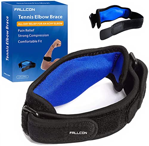Coderas Epicondilitis Para Codo Tenista Golfista Ajustable y Antideslizante - Codera Para Tendinitis con Almohadilla EVA para Tenis,Golf,Padel,Levantamiento de pesas (2 PCS)