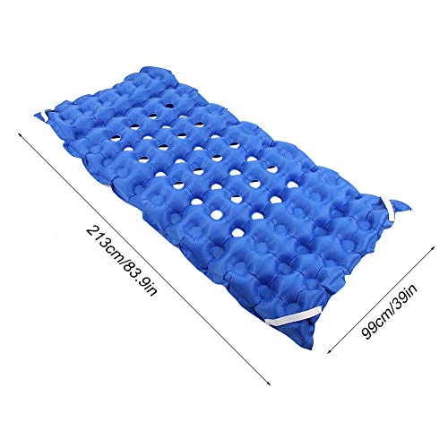 Cojín inflable de aire para asiento, Cómodo colchón inflable de aire anti-llagas Colchón de aire volteado Cojín de asiento inflable de aire para ancianos postrados en cama