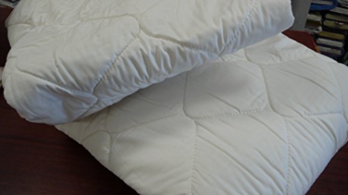 COLCHÓN DE Lana 100%, CUBRECOLCHÓN ANTIESCARAS, Topper Sistema DE Descanso Tradicional Bienestar del SUEÑO (Lana 500 GR + Algodon, Cuna 60 X 120 CM)