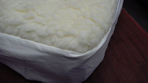 COLCHÓN DE Lana 100%, CUBRECOLCHÓN ANTIESCARAS, Topper Sistema DE Descanso Tradicional Bienestar del SUEÑO (Lana 800 GR, Cama 150 X 190 CM)