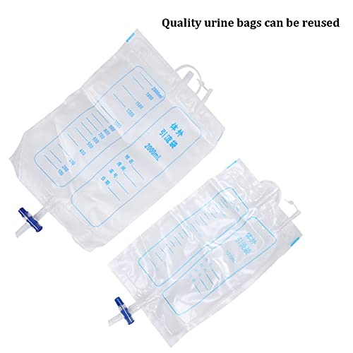 Colector de orina de silicona, Unisex usable Hombres Mujeres Colector de orina Tubo de recolección de orina Bolsa de drenaje Evitar vergüenza para ancianos