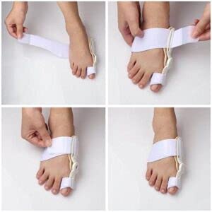 Corrector ortopédico de juanetes Farmafoot unisex, blanco, adaptable y flexible que alivia el dolor provocado por los juanetes y corrige la deformación