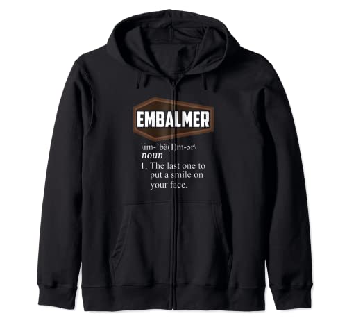 Cotización de definición de palabra en embalsamador para morticianos Sudadera con Capucha