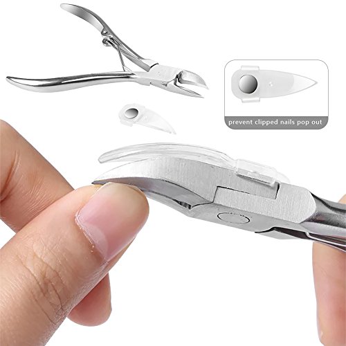 Cutícula Clipper, MojiDecor Cuticle Nippers 6PCS, Profesional Cuticle Remover Kit, Nail Clipper Trimmer Cutter para Cutícula Overgrown / Uñas Encarnadas Pedicura y Manicura Trimmer Corrector Fixer.