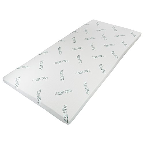 Dailydream Colchón Topper ortopédico viscoelástico, con Aloe Vera, Densidad de 50, Dimensiones de 135x190x5cm