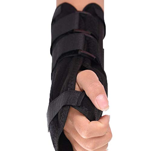 Descanso de la muñeca de la muñeca de la muñeca del túnel carpiano con férula. Apoyo a la mano. Férula de metal extraíble for ayudar a dormir por la noche. Aliviar y tratar el dolor y el movimiento de