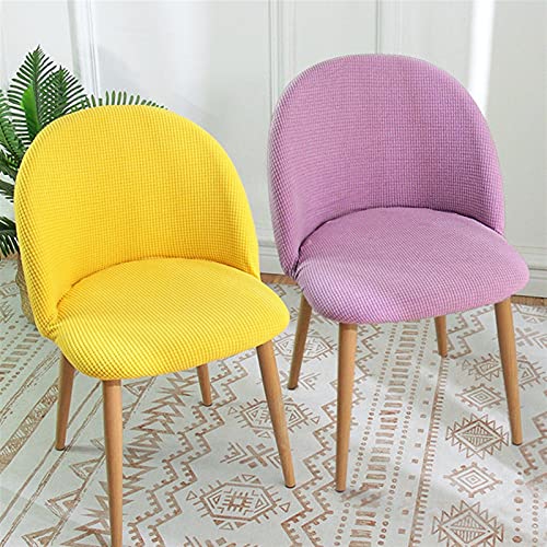 DFGDFG 1/2/4 / 6PCS Cubiertas de Silla de Espalda Curvada Pasaje Polar Polar Plavilla Plaza de la Silla de Asiento Trasero de bajo Respaldo Instalación del Hotel Bar Bar Oficina Decoración del hogar