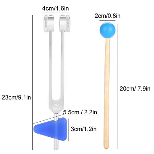 Diapasón De Prueba, Diapasón Triangular De Silicona Con Mazo Resistente A La Presión Para Actividades Al Aire Libre Para Sentir Resonancia Para El Hombre