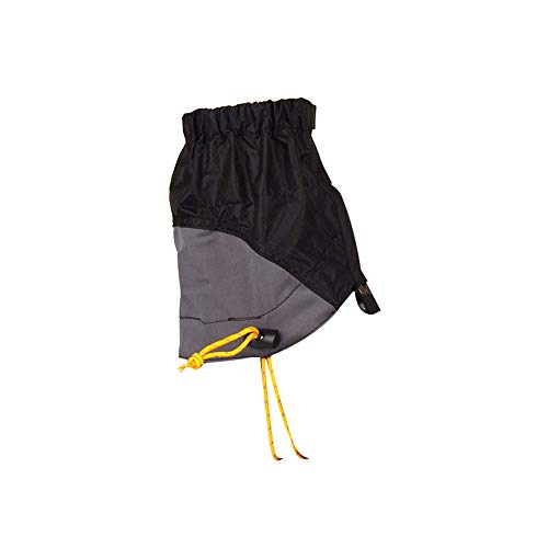 DIYARTS Ligero Tobillo Cubierta De Nieve Polainas Impermeables Protector De Calzado Bota De Senderismo Resistente Al Barro Cubierta Antidesgarro con Cordón (Black)
