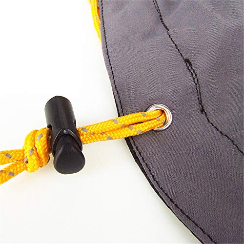 DIYARTS Ligero Tobillo Cubierta De Nieve Polainas Impermeables Protector De Calzado Bota De Senderismo Resistente Al Barro Cubierta Antidesgarro con Cordón (Black)