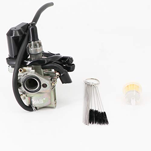 Dokili Carburador de repuesto para Speedfight 50 cc Scooter 1 y 2, repuesto para Peugeot Honda Elite Dio 50 todos los 50 cc de 2 tiempos con motor 1P40QM/B.