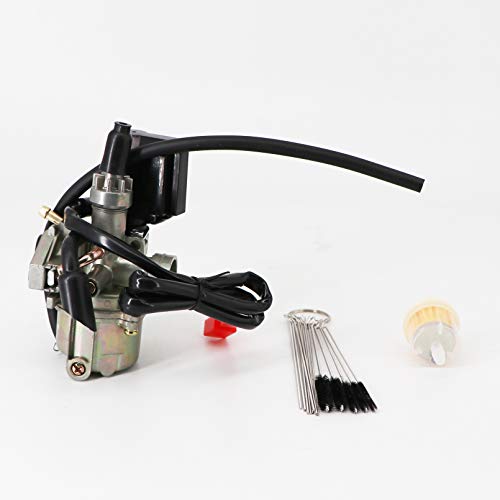 Dokili Carburador de repuesto para Speedfight 50 cc Scooter 1 y 2, repuesto para Peugeot Honda Elite Dio 50 todos los 50 cc de 2 tiempos con motor 1P40QM/B.
