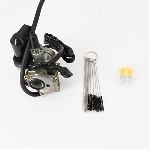Dokili Carburador de repuesto para Speedfight 50 cc Scooter 1 y 2, repuesto para Peugeot Honda Elite Dio 50 todos los 50 cc de 2 tiempos con motor 1P40QM/B.