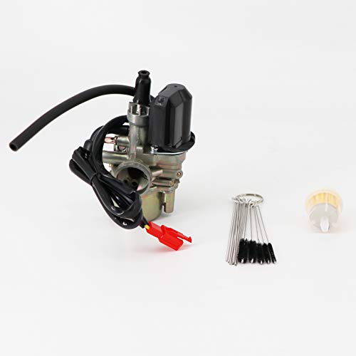 Dokili Carburador de repuesto para Speedfight 50 cc Scooter 1 y 2, repuesto para Peugeot Honda Elite Dio 50 todos los 50 cc de 2 tiempos con motor 1P40QM/B.