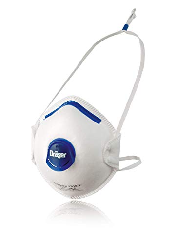 Dräger X-plore 1310 V | 10x mascarilla respiratoria protección FFP1 | Semimáscara con válvula Antipolvo, partículas y Aerosoles