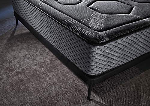 ECCOX - Colchón Viscoelástico Luxury Grafeno Night Confort - Altura 30 cm - Núcleo de Espuma de Alta Densidad Bio Confort Plus - Firmeza Media-Alta - Máxima Adaptabilidad y Confort (200x190 cm)