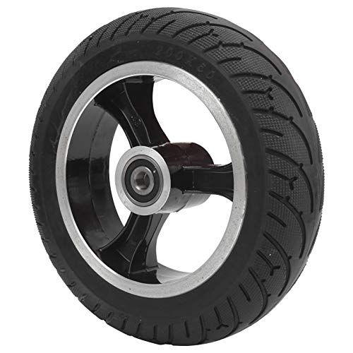 EFFACER Scooter eléctrico Rueda Maciza, neumático Macizo 8in 200x50 Rueda Maciza Delantera 8in Neumático Macizo 200x50 Neumático sólido Neumático no neumático con buje para Scooter eléctrico
