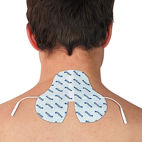 Electrodo para el cuello axion | Para electroestimulador TENS y EMS con ajuste perfecto para el dolor de cuello | Parches adhesivos tens de 13 x 11 cm