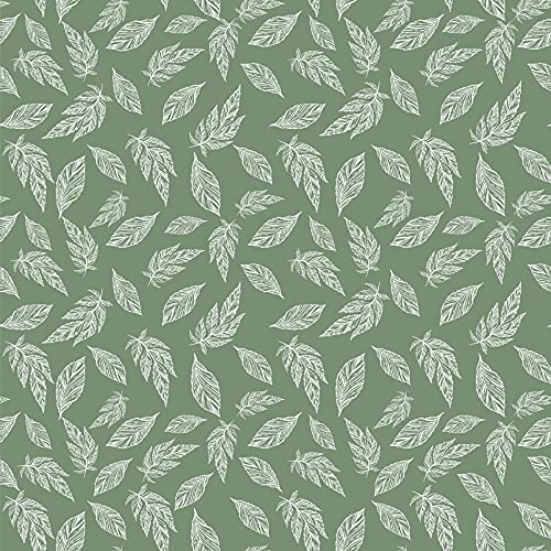 Encasa Homes Alfombrilla de Planchar (120 x 70 cm) con Acolchado de 3mm y Soporte de Plancha de Silicona para Planchar a Vapor sobre la Mesa o la Cama - Resistente al Calor, portátil-Big Leaves Green