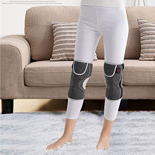 FACAZ Masajeador de piernas para circulación Masajeador de Rodilla con función de Calentamiento, Soporte calefactado para Rodilleras, Adecuado para piernas, Uso en la Oficina en casa