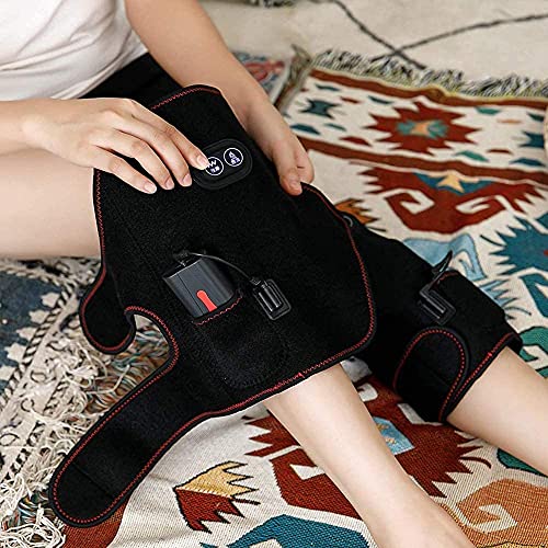 FACAZ Rodillera con calefacción eléctrica, masajeador de Rodilla Inteligente con función de Masaje de Fisioterapia y Ajuste de Temperatura de 3 Modos para Mantener el Calor y aliviar el Dolor