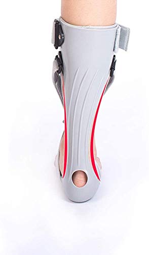 Férula de Soporte para pie caído - Soporte para órtesis de Tobillo y pie - Soporte AFO para la caída del pie Fascitis Plantar y tendinitis de Aquiles Derecha L-S_Izquierda