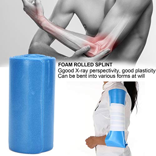 Férula médica, férula laminada de espuma ligera multiusos reutilizable para el cuello para la fijación de los dedos(11 * 46cm)